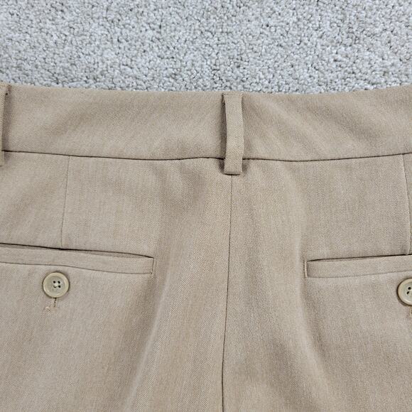 Talbots Womens Signature Straight Pants 12 Khaki Beige Office Career‎ Trouser - Picture 11 of 12